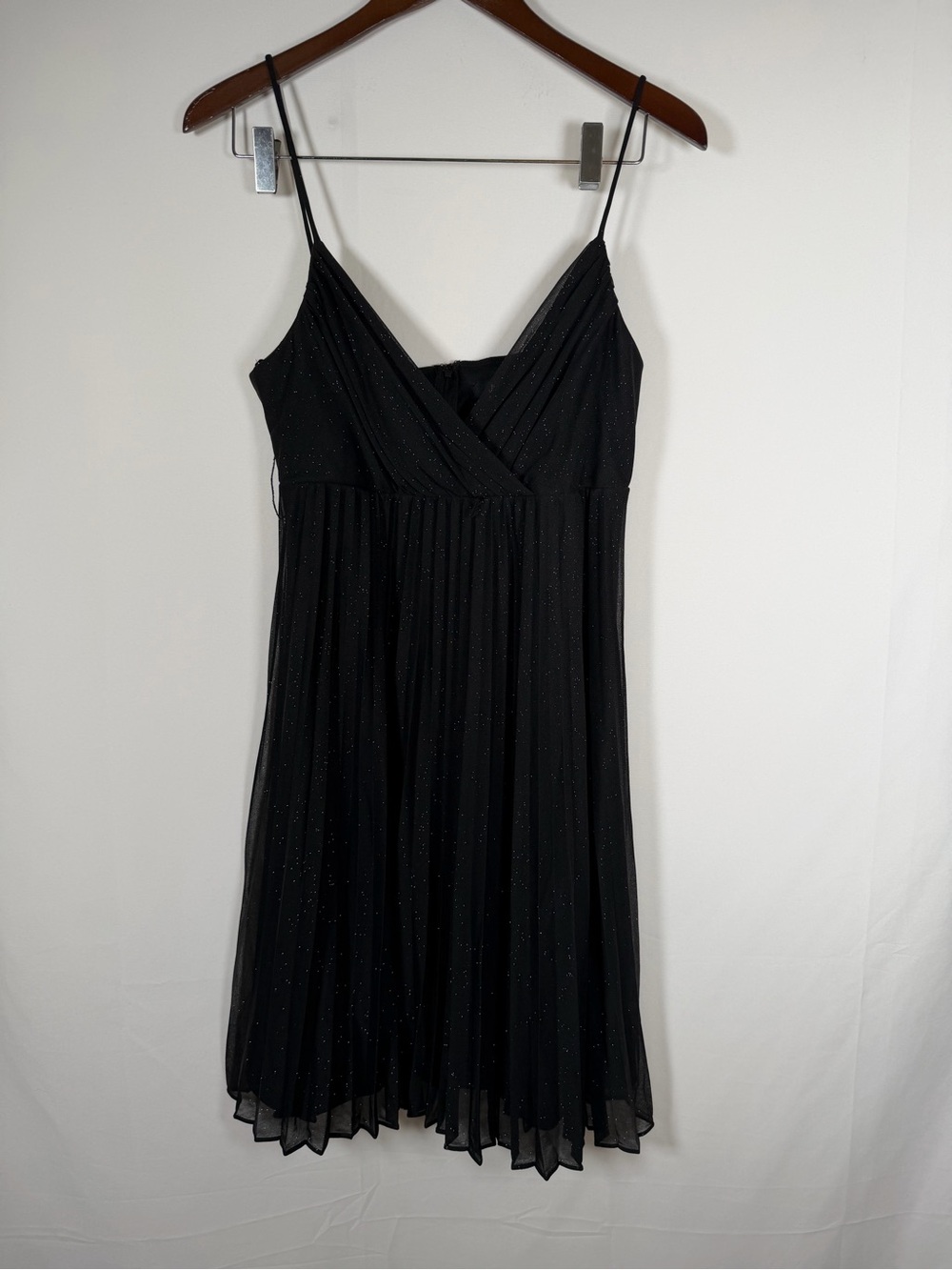 Jump Y2K Babydoll Black Sparkle Pleated Homecoming Dress - Whimsigoth, Celestial